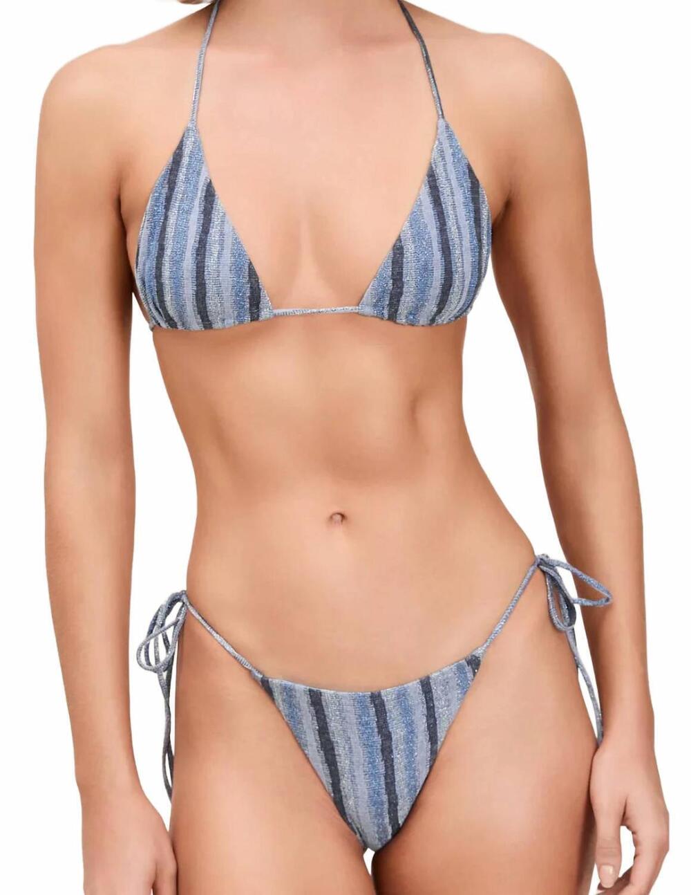 NEW DEVON WINDSOR coco triangle bikini top in atlantic
